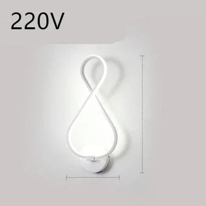 led wall lamp nordic minimalist bedroom bedside lamp - www.Shopthatapp.com