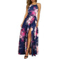 Beach Dress - Leisure Beach Sleeveless Halter Strap Printing Dress - www.Shopthatapp.com