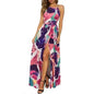 Beach Dress - Leisure Beach Sleeveless Halter Strap Printing Dress - www.Shopthatapp.com