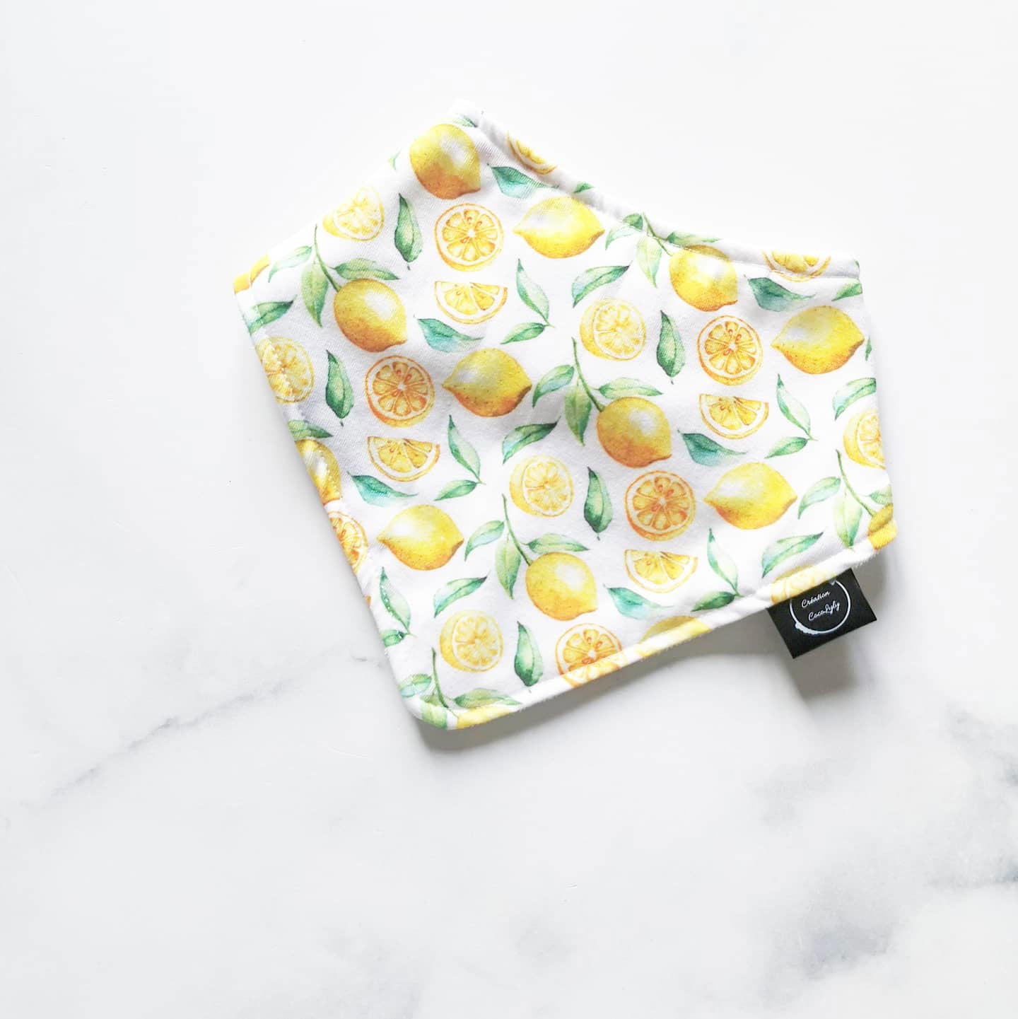 Creation Coco Lyly Lemon Print Baby Bib for Toddlers - Www.Shopthatapp.com