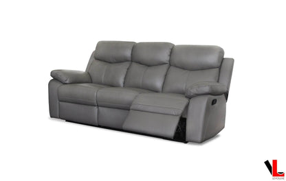 Aveon 83" Pillow Top Arm Reclining Sofa in Leather Match - Available in 2 Colours - www.Shopthatapp.com