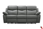 Aveon 83" Pillow Top Arm Reclining Sofa in Leather Match - Available in 2 Colours - www.Shopthatapp.com