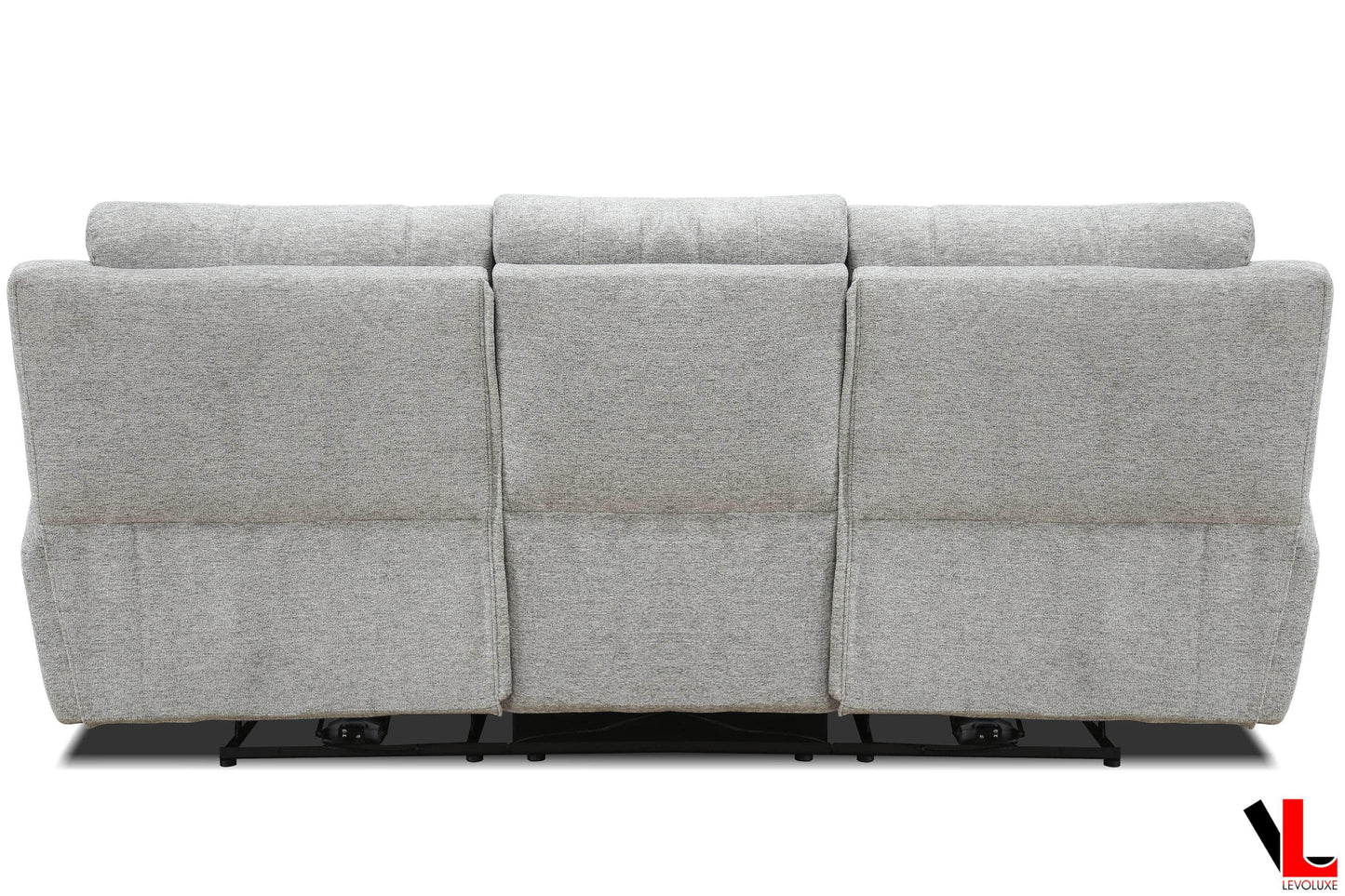 Sentinel 87.8" Power Reclining Sofa with Power Headrest in Tweed Ash Fabric