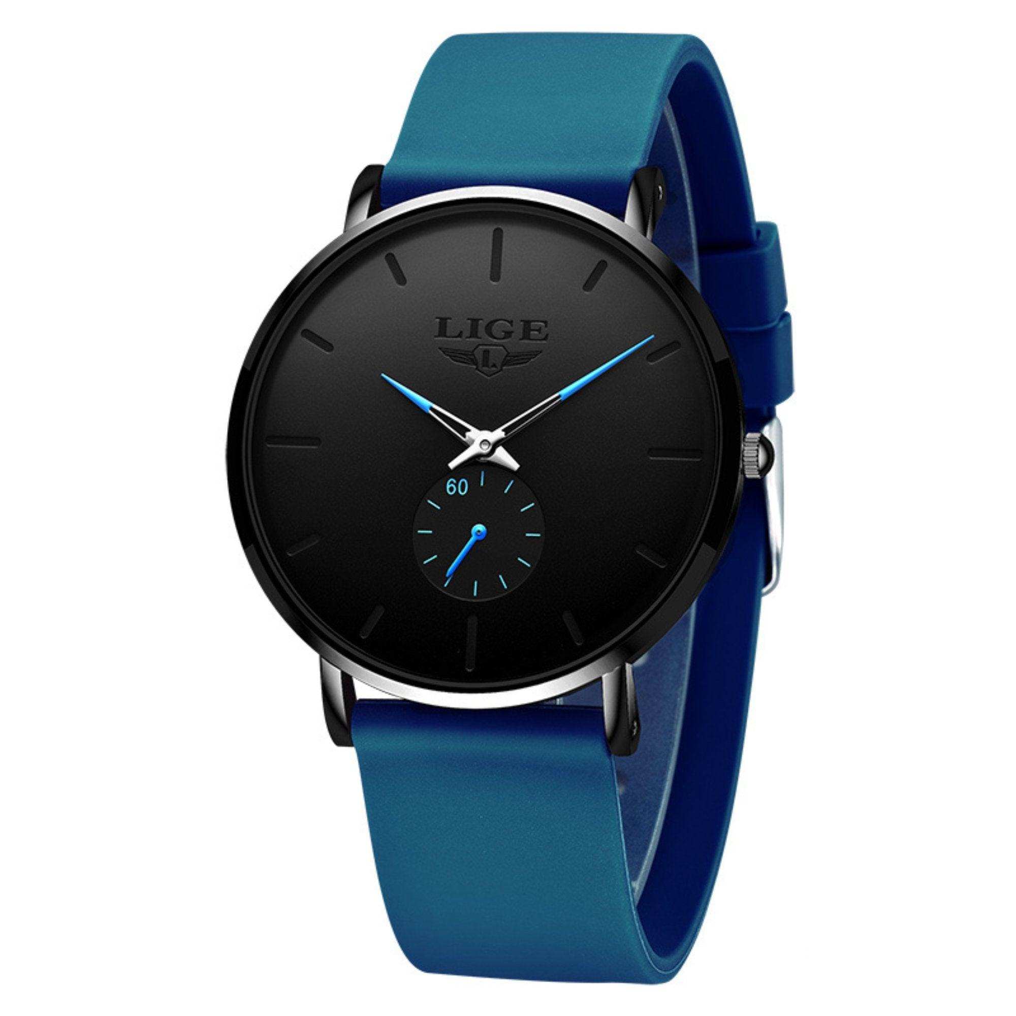 LIGE Men's Classic Quartz Watch | Ultra-thin | Waterproof 3ATM and scratch resistance surface | TUTT Exclusive - www.Shopthatapp.com