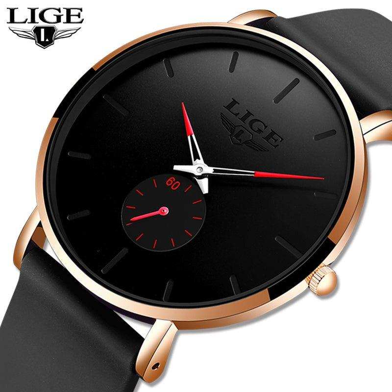 LIGE Men's Classic Quartz Watch | Ultra-thin | Waterproof 3ATM and scratch resistance surface | TUTT Exclusive - www.Shopthatapp.com