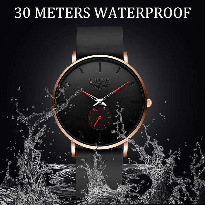 LIGE Men's Classic Quartz Watch | Ultra-thin | Waterproof 3ATM and scratch resistance surface | TUTT Exclusive - www.Shopthatapp.com