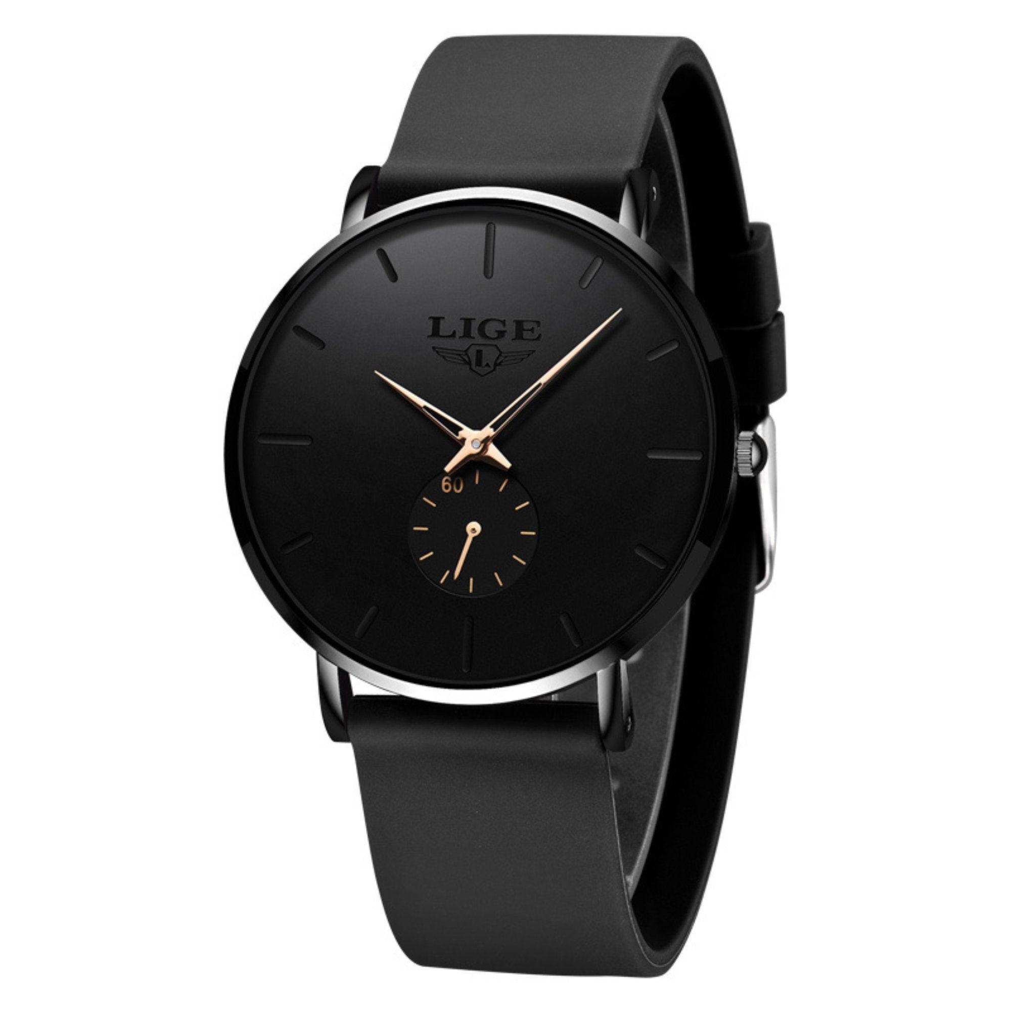 LIGE Men's Classic Quartz Watch | Ultra-thin | Waterproof 3ATM and scratch resistance surface | TUTT Exclusive - www.Shopthatapp.com