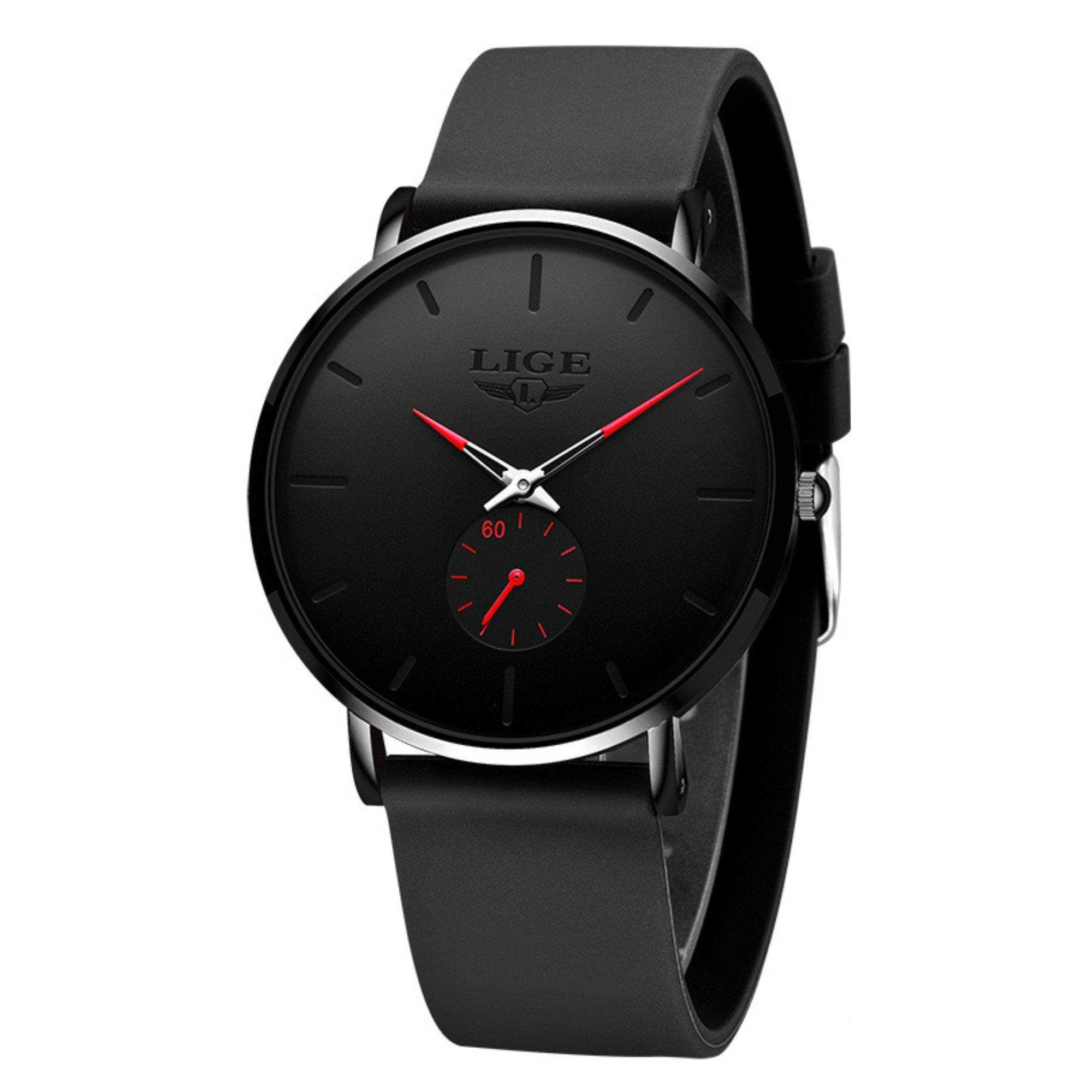 LIGE Men's Classic Quartz Watch | Ultra-thin | Waterproof 3ATM and scratch resistance surface | TUTT Exclusive - www.Shopthatapp.com
