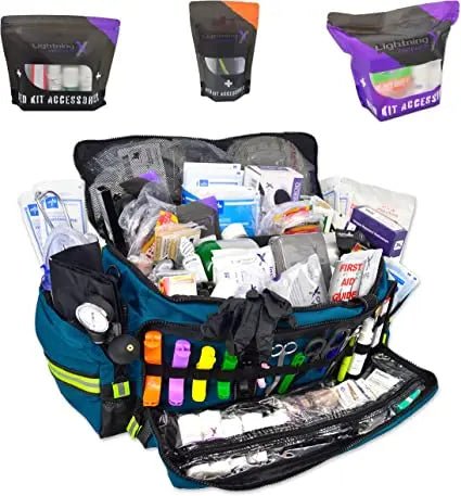 Lightning X Oxygen Trauma Medic First Responder Bag - Stocked - www.Shopthatapp.com