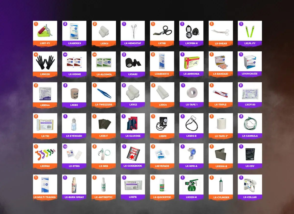 Lightning X Oxygen Trauma Medic First Responder Bag - Stocked - www.Shopthatapp.com