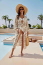 Loose Embroidered Bikini Beach Long Sunproof Wear - www.Shopthatapp.com