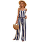 Loose Homewear Striped Small Sling Trousers Woven Suit Women - www.Shopthatapp.com