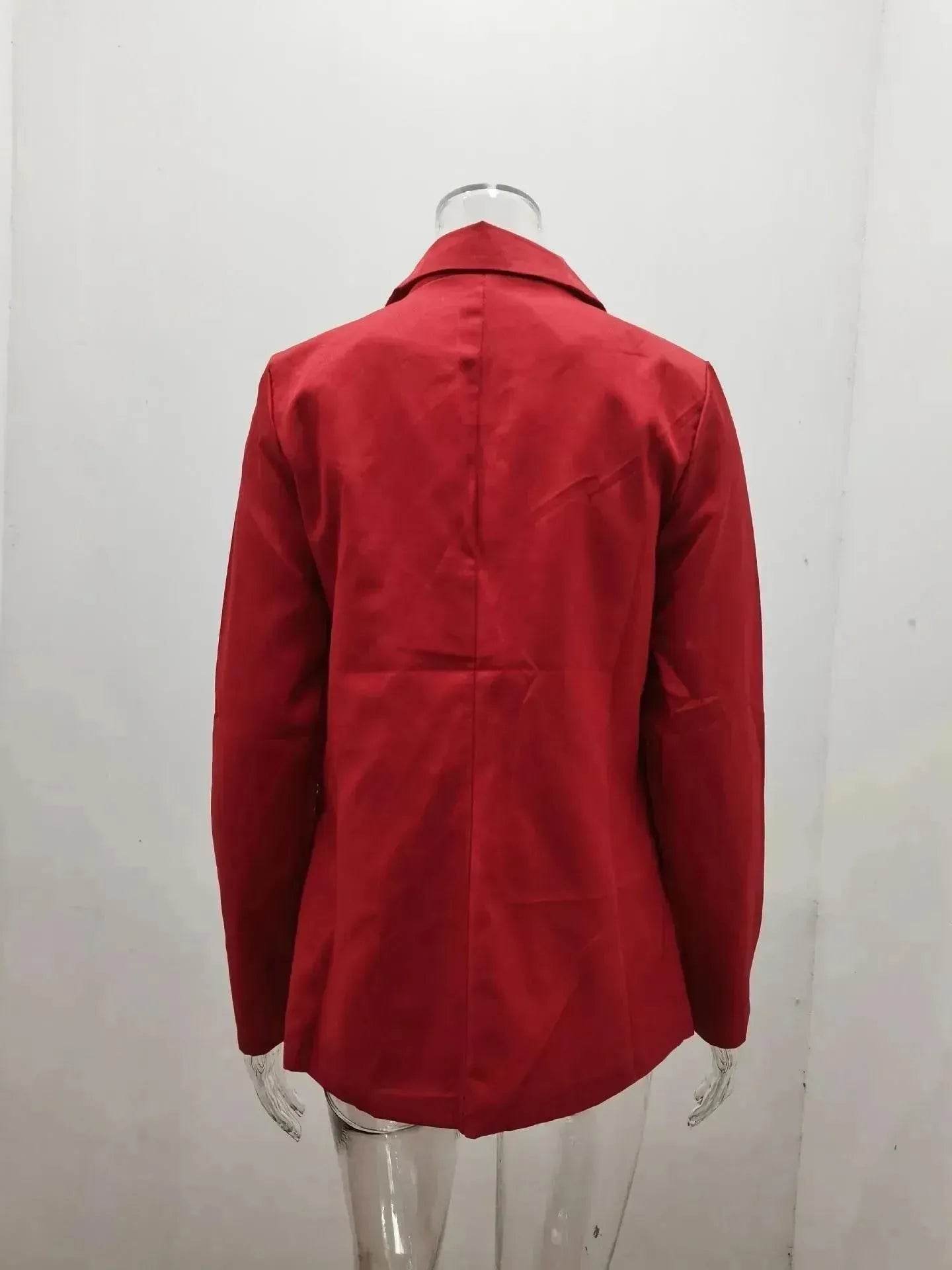 Loose Long-sleeved Knitted Solid Color Sweater - www.Shopthatapp.com