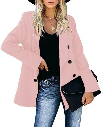 Loose Long-sleeved Knitted Solid Color Sweater - www.Shopthatapp.com