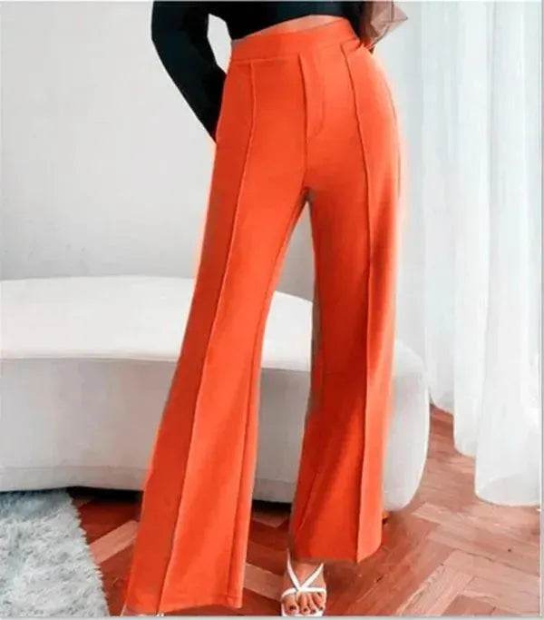Loose Straight Pants Women High Waist Casual Trousers - www.Shopthatapp.com