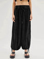 Loose Wide Leg Pants Women Drawstring Leggings Trousers - www.Shopthatapp.com