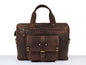 Lowell Leather Portfolio Bag  16" -  Walnut Brown - www.Shopthatapp.com