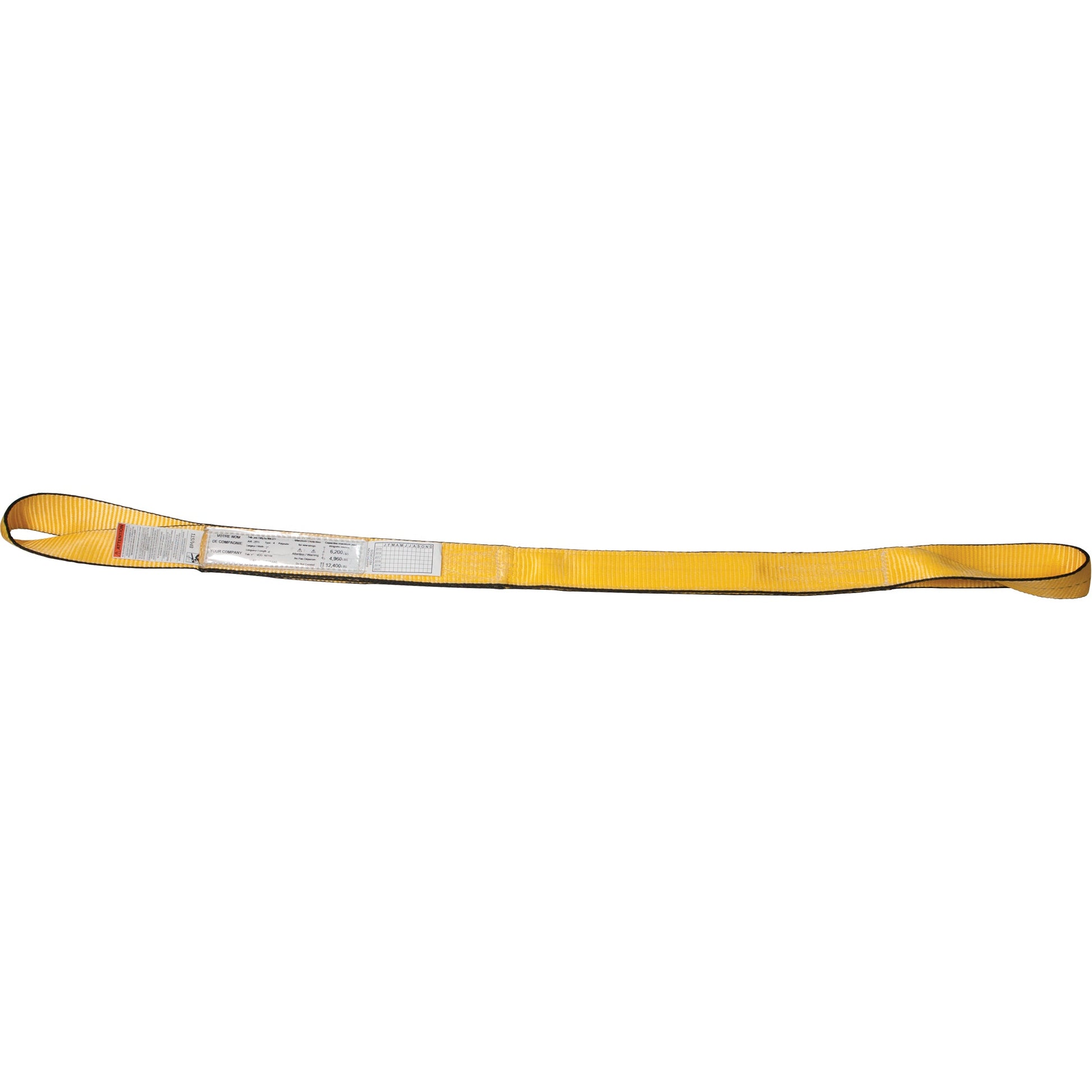 Polyester Slings, Single Ply, Twisted Eye, Type 4, 1" W x 6' L, 1600 lbs. Vertical Cap. - www.Shopthatapp.com