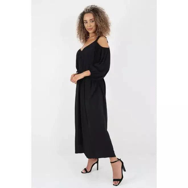 Robe longue en coton avec ceinture Luna