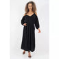 Robe longue en coton avec ceinture Luna