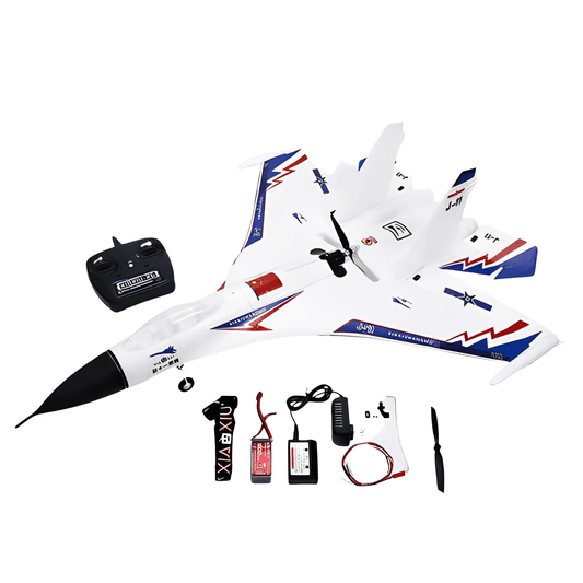 RC Foam J11 Fighter Plane with GPS, 2.4G 6Ch, 2000m Range, Smart Balance Glider Toy - www.Shopthatapp.com