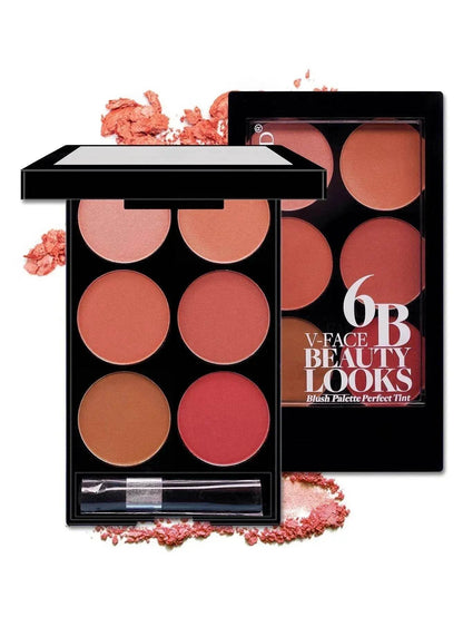 Make-up Multi-color Boutique Domestic Product Six-color Blush Repair Makeup - www.Shopthatapp.com