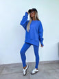 Malika Long Sleeve Crew Neck Loungewear set - www.Shopthatapp.com