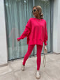 Malika Long Sleeve Crew Neck Loungewear set - www.Shopthatapp.com