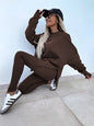 Malika Long Sleeve Crew Neck Loungewear set - www.Shopthatapp.com