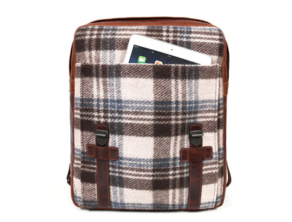 Manchester Leather & Tweed Backpack - www.Shopthatapp.com