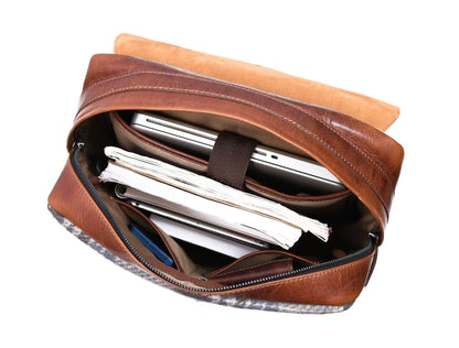 Manchester Leather & Tweed Backpack - www.Shopthatapp.com