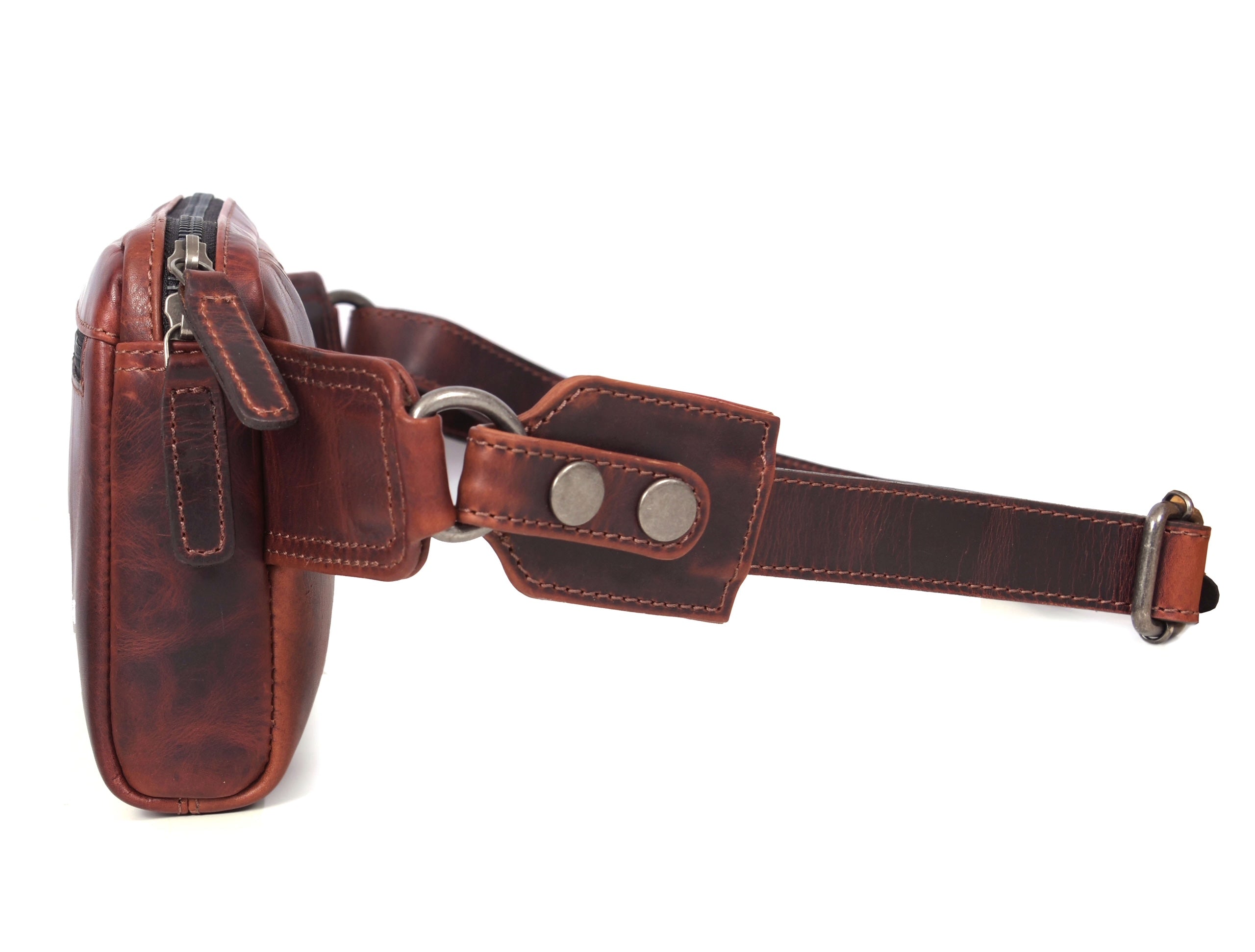 Manhattan - Leather Crossbody Fanny Bag - www.Shopthatapp.com