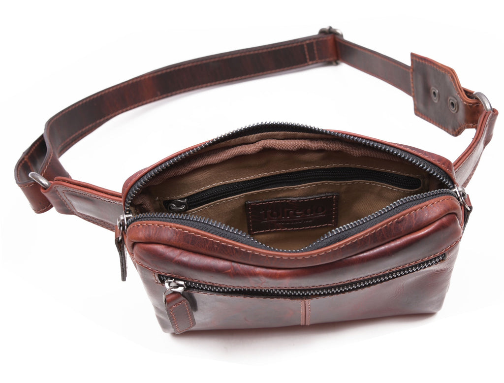 Manhattan - Leather Crossbody Fanny Bag - www.Shopthatapp.com