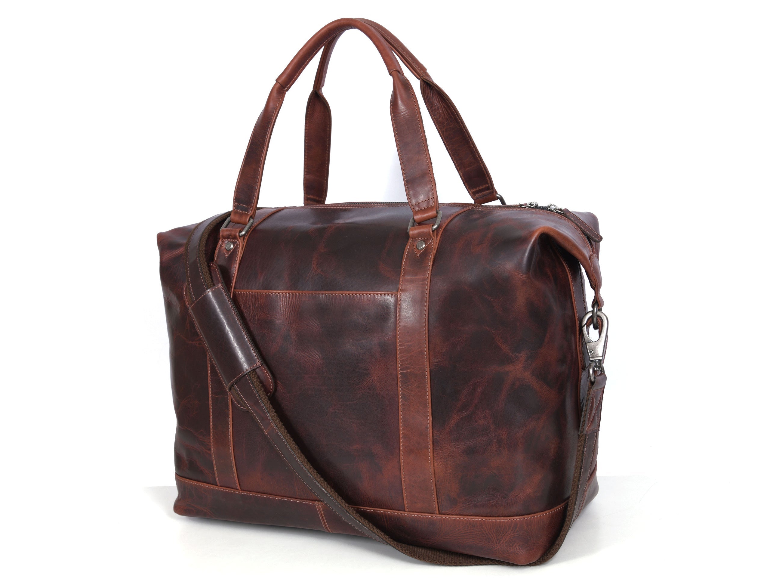 Manhattan - Leather Duffle Bag - www.Shopthatapp.com