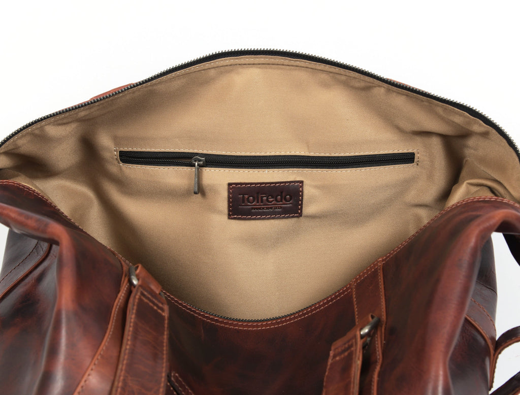 Manhattan - Leather Duffle Bag - www.Shopthatapp.com