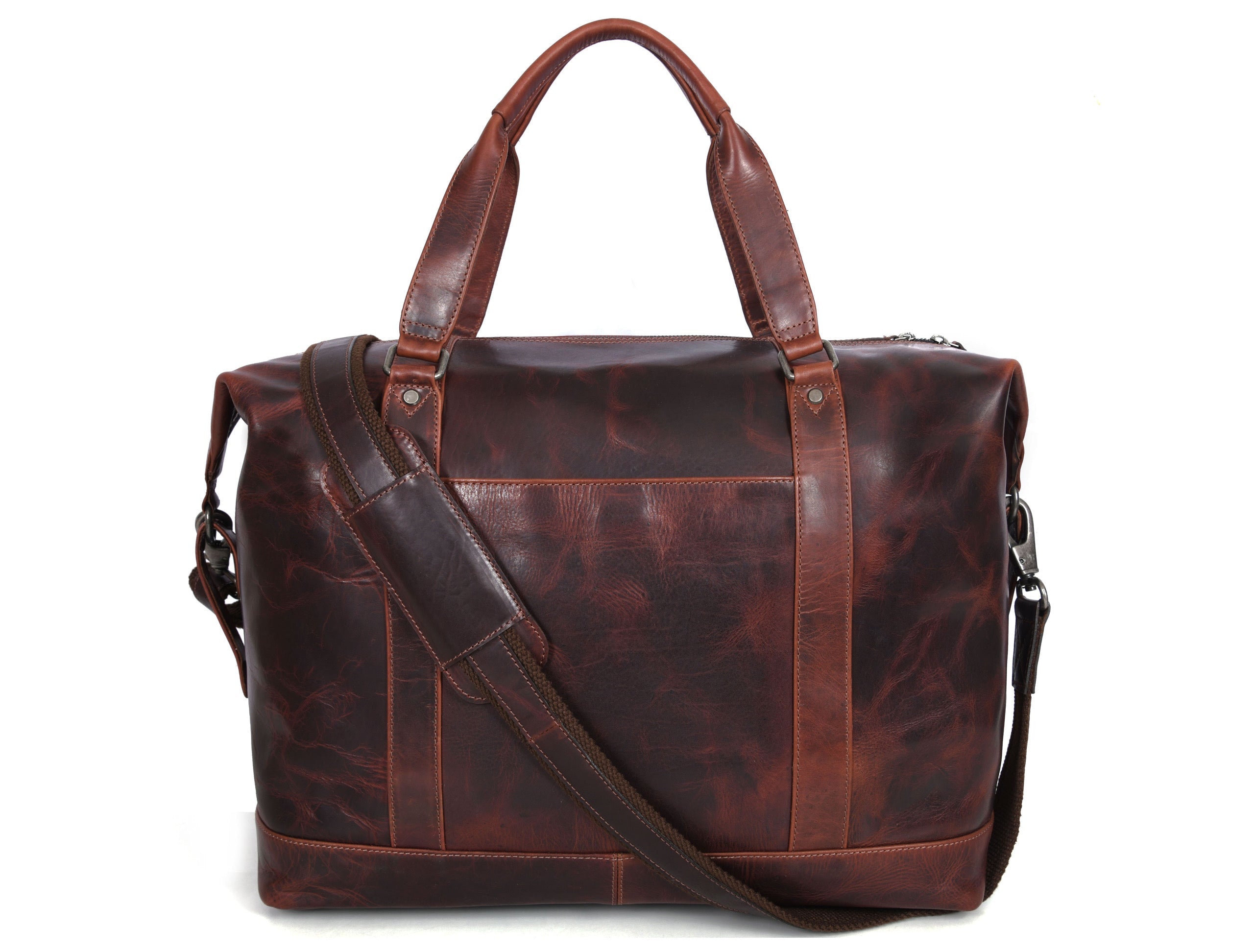 Manhattan - Leather Duffle Bag - www.Shopthatapp.com