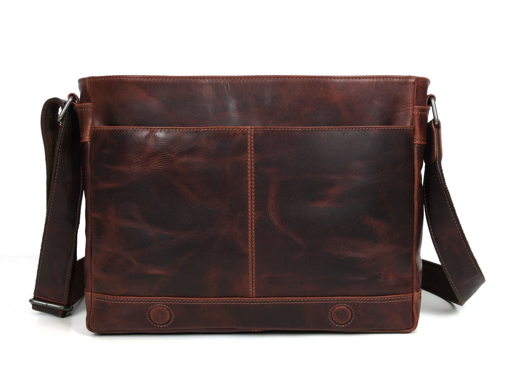 Manhattan - Leather Messenger bag - www.Shopthatapp.com