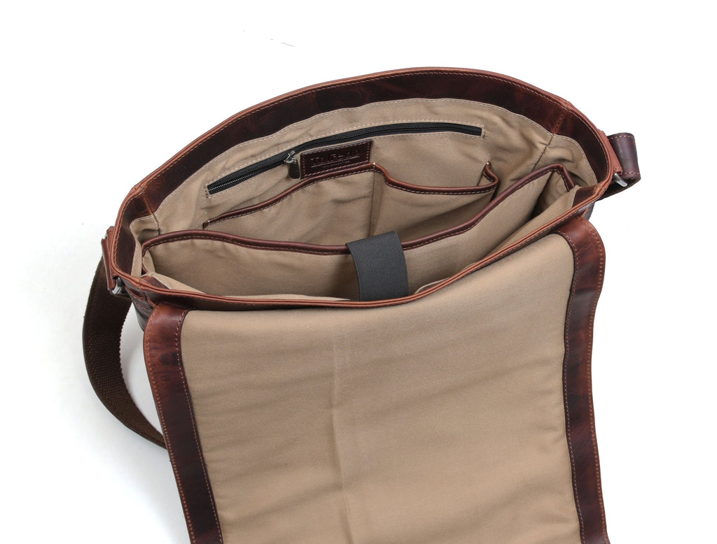 Manhattan - Leather Messenger bag - www.Shopthatapp.com