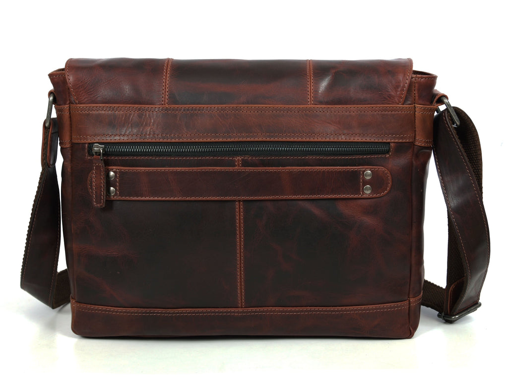 Manhattan - Leather Messenger bag - www.Shopthatapp.com