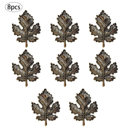 Maple Leaf Retro Napkin Ring Set - www.Shopthatapp.com