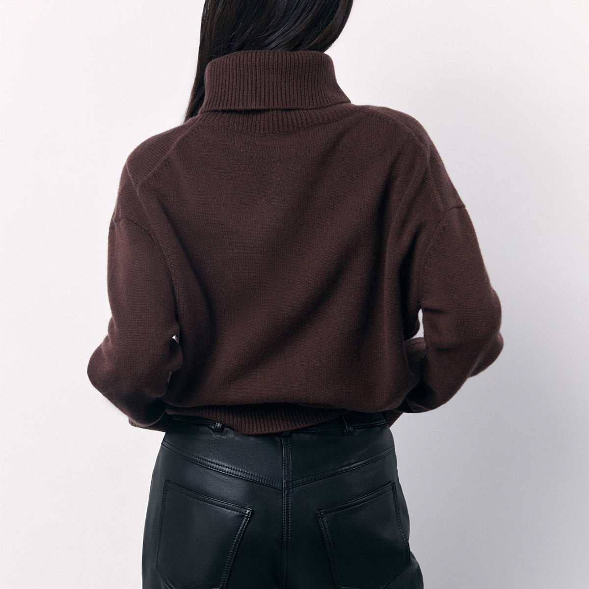 Pull col roulé en viscose Mariana