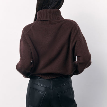Pull col roulé en viscose Mariana