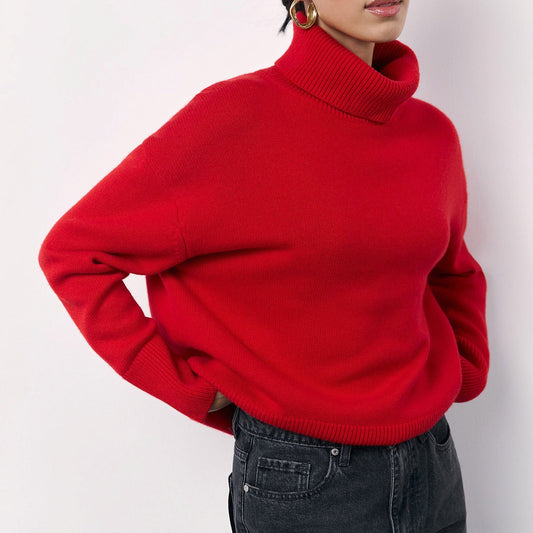 Pull col roulé en viscose Mariana
