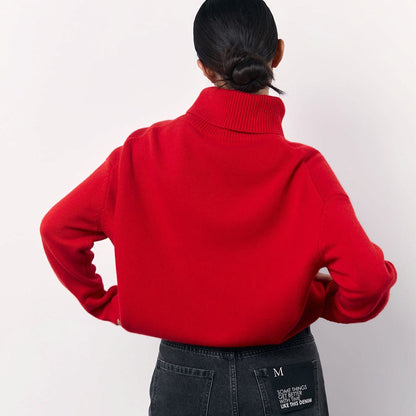 Pull col roulé en viscose Mariana