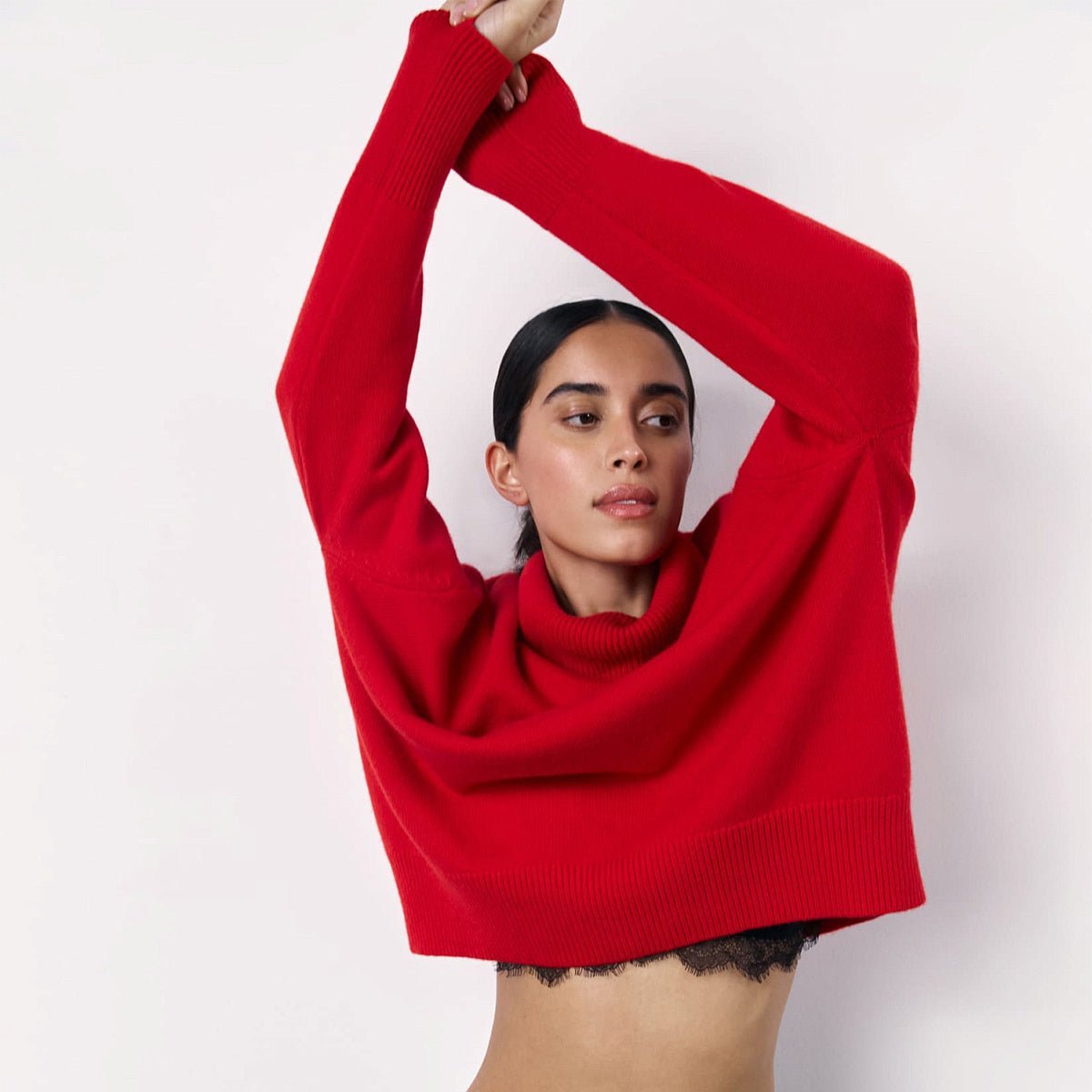 Pull col roulé en viscose Mariana