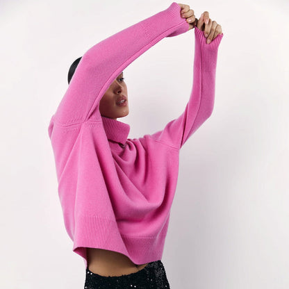 Pull col roulé en viscose Mariana