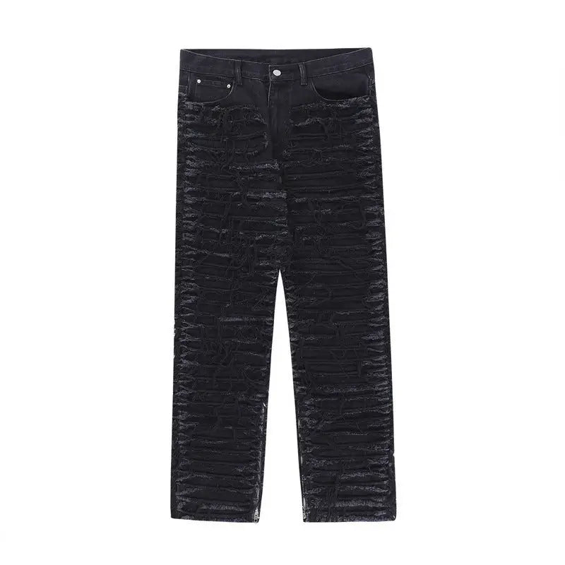 Men Fashion Brands Washed Old Three-dimensional Irregular Coat - www.Shopthatapp.com