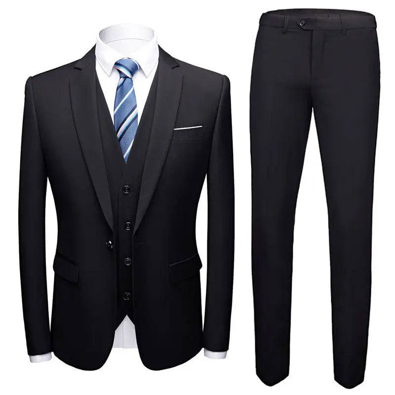 1 Button Jacket  Men's 3-piece suit – perfect for weddings, office & formal events. - www.Shopthatapp.com