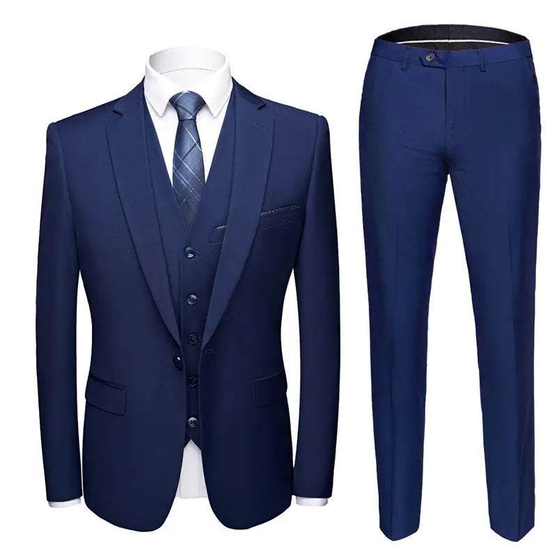 1 Button Jacket  Men's 3-piece suit – perfect for weddings, office & formal events. - www.Shopthatapp.com