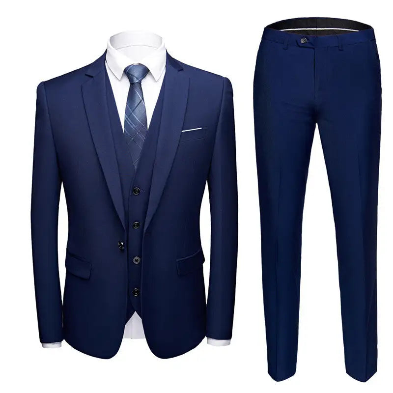 1 Button Jacket  Men's 3-piece suit – perfect for weddings, office & formal events. - www.Shopthatapp.com